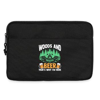 Hiking Mountain Trail Backpacking Outdoors Wildern - Laptoptasche 13" - Schwarz - Vorne