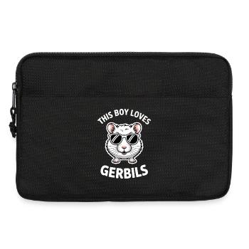 Mongolian racing rat sayings gerbil gift - Laptop bag 13" - black - Front
