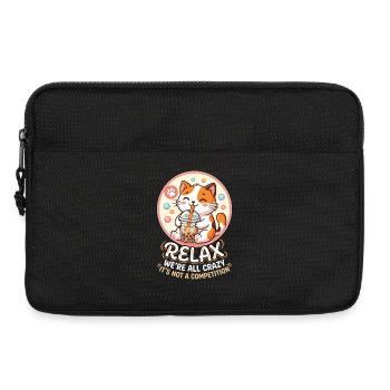 Relax, we're all crazy - Laptop bag 13" - black - Front
