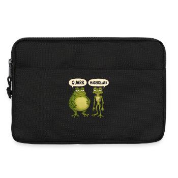 Quark Magerquark Lustige Frösche Für Froschfans - Laptoptasche 13" - Schwarz - Vorne