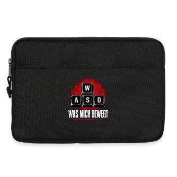  ASDF Was Mich Bewegt Tastatur Gamer Computer Nerd - Laptoptasche 13" - Schwarz - Vorne
