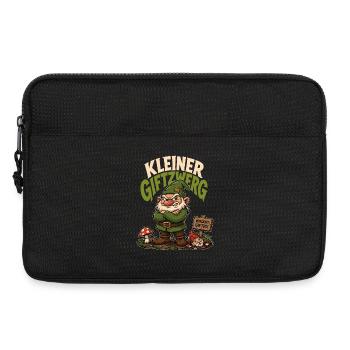 Kleiner Giftzwerg – Frecher Humor Spruch - Laptoptasche 13" - Schwarz - Vorne