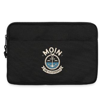 Moin Ihr Flitzpiepen Norddeutsch Hamburg Büro Moin - Laptoptasche 13" - Schwarz - Vorne