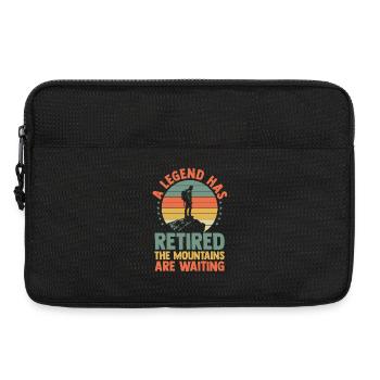 Hiking Mountain Trail Backpacking Outdoors Retired - Laptoptasche 13" - Schwarz - Vorne