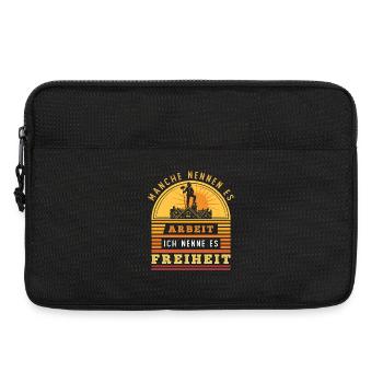 Schornsteinfeger – Arbeit - Ich nenne es Freiheit - Laptoptasche 13" - Schwarz - Vorne