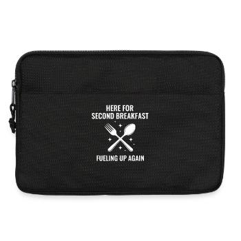 Breakfast Here For Second Breakfast Funny Brunch - Laptop bag 13" - black - Front