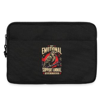 Soutien émotionnel crie Raven - Sacoche pour ordinateur portable 13 pouces - noir - Devant