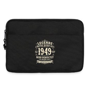 Cadeau d’anniversaire pour le 77e anniversaire 1949 Homme Vintage Rétro - Sacoche pour ordinateur portable 13 pouces - noir - Devant