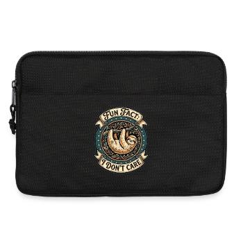 Funny sarcastic fun fact I don't care - Laptop bag 13" - black - Front