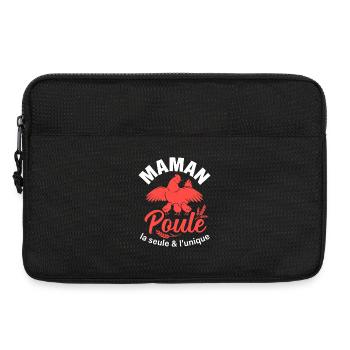 Maman Poule La Seule Et L Unique Cadeau Mère - Sacoche pour ordinateur portable 13 pouces - noir - Devant