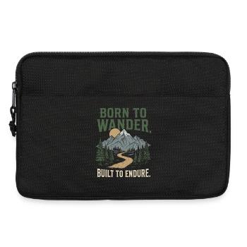 Trail Running - Born to Wander, Built to Endure - Laptop bag 13" - black - Front