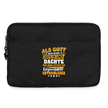Estrichleger Sprüche - Laptoptasche 13" - Schwarz - Vorne