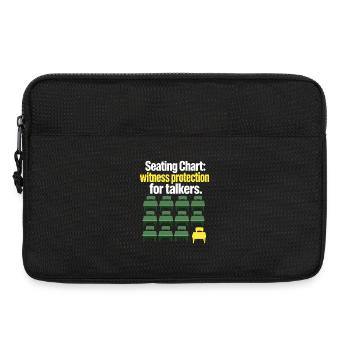 Funny Teacher Seating Chart Witness Protection Jok - Laptop bag 13" - black - Front