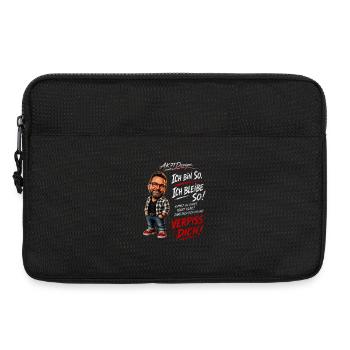 Lustiger Männerspruch – Ich bin so. Ich bleib so. - Laptoptasche 13" - Schwarz - Vorne