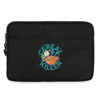 Breakfast Funny Brunch Coffee Cereal Killer Food - Laptop bag 13" - black - Front