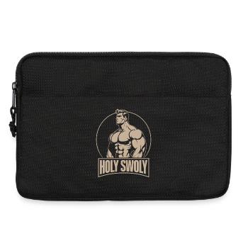 Fitness Motivation Bodybuilder Holy Swoly Gym Gift - Laptop bag 13" - black - Front