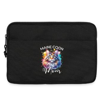 Maine Coon Mom - Laptop bag 13" - black - Front