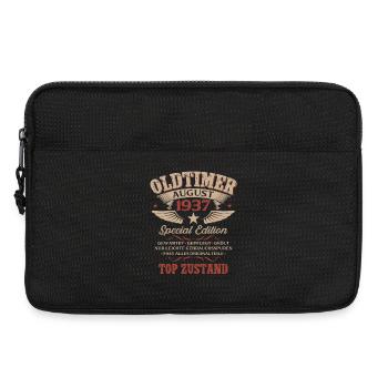 89. Geburtstag Mann Oldtimer 1937 August - Laptoptasche 13" - Schwarz - Vorne