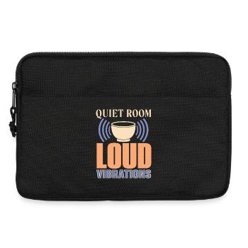 Cadeau du bol chantant Klangbad Klangheilung - Sacoche pour ordinateur portable 13 pouces - noir - Devant
