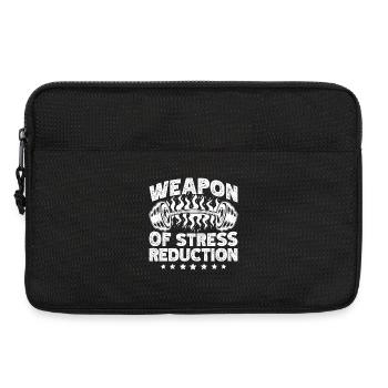 Powerlifting Bodybuilder Weapon Of Stress Gym - Laptop bag 13" - black - Front
