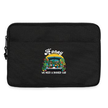 Funny gardening fun mothers - Laptop bag 13" - black - Front