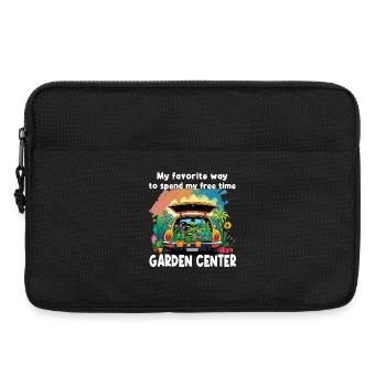 Funny gardening fun mothers - Laptop bag 13" - black - Front