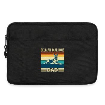 Papa malinois belge berger Papa - Sacoche pour ordinateur portable 13 pouces - noir - Devant