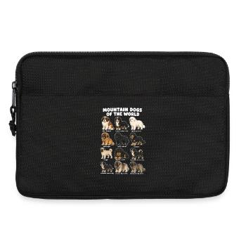 Mountain Dog Breeds Cute Puppy Dogs - Laptop bag 13" - black - Front