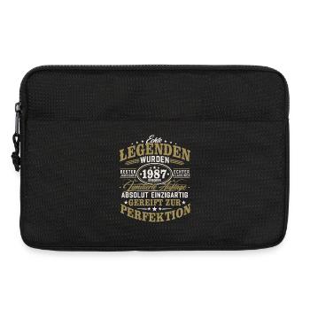 1987 Jahrgang geboren Legenden Vintage Geburtstag - Laptoptasche 13" - Schwarz - Vorne