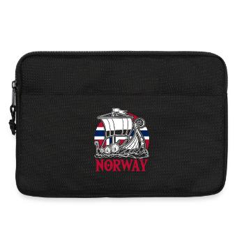 Vacances en Norvège dans les fjords de Norge Voyage en Scandinavie - Sacoche pour ordinateur portable 13 pouces - noir - Devant