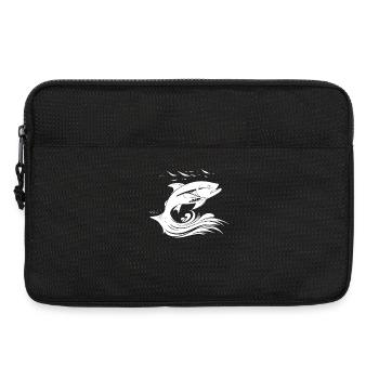 Fish Graphic - Laptop bag 13" - black - Front
