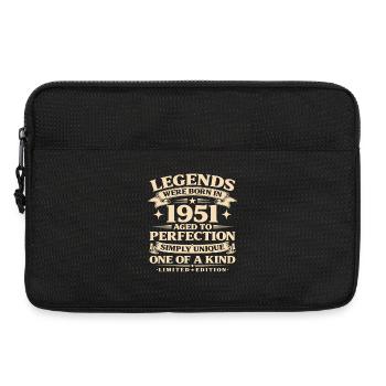 Né en 1951 Simplement unique - Sacoche pour ordinateur portable 13 pouces - noir - Devant