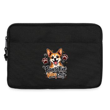 Pawsitive Vibes Only - Laptop bag 13" - black - Front