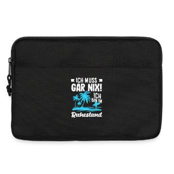 Ruhestand Strand Gar Nix - Laptoptasche 13" - Schwarz - Vorne