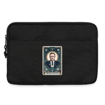 Carte de tarot Theodore Roosevelt - Sacoche pour ordinateur portable 13 pouces - noir - Devant
