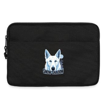 Retro Alpine White Shepherd, Snow Shadow Dog Mom G - Sacoche pour ordinateur portable 13 pouces - noir - Devant