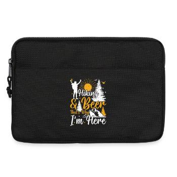 Randonnée et bière, c’est pour ça que je suis là - Randonnée drôle - Sacoche pour ordinateur portable 13 pouces - noir - Devant