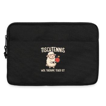 Tischtennis Weil Therapie Teuer Ist - Laptoptasche 13" - Schwarz - Vorne