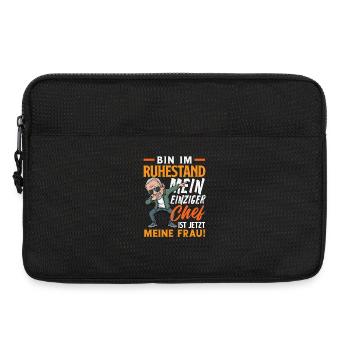 Ruhestand Chef Ist Meine Frau - Laptoptasche 13" - Schwarz - Vorne
