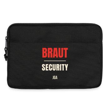 Braut Security Team JGA Junggesellinnenabschied - Laptoptasche 13" - Schwarz - Vorne