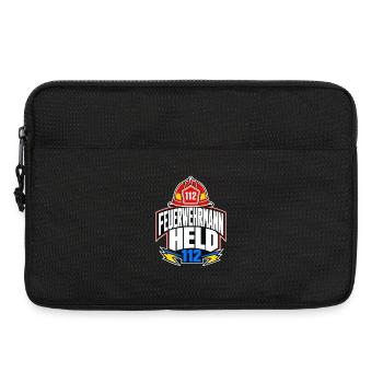 Feuerwehrmann Held 112, Firefighter Hero Gift - Laptop bag 13" - black - Front