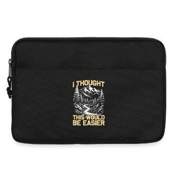 I thought this would be easier Hiking Mountaineering - Laptop bag 13" - black - Front