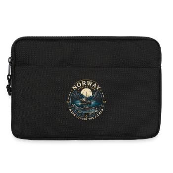 Norway Fishing Tour - Laptop bag 13" - black - Front