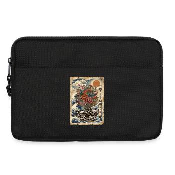 Freundlichkeit Lässt Die Coolsten Blumen Wachsen - Laptoptasche 13" - Schwarz - Vorne