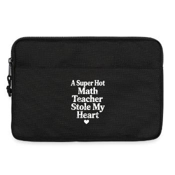 A Super Hot Math Teacher Stole My Heart - Sacoche pour ordinateur portable 13 pouces - noir - Devant