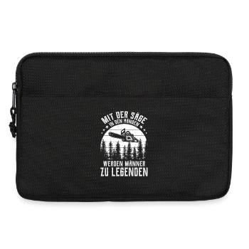Holzfäller Legende - Laptoptasche 13" - Schwarz - Vorne