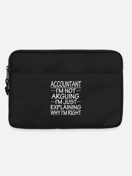 accountant I'm not arguing I'm just explaining - Laptop bag 13" - black