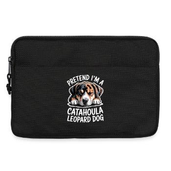 Louisiana Catahoula Leopard Dog Spruch Geschenk - Laptoptasche 13" - Schwarz - Vorne