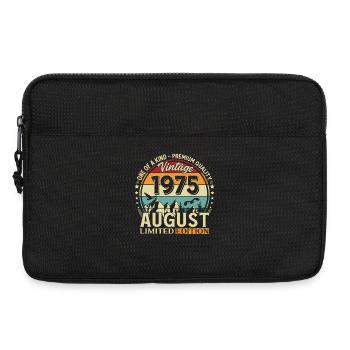 51st Birthday Gift Husband Original 1975 August - Laptop bag 13" - black - Front