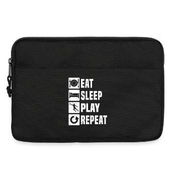 Idée cadeau pour un fan de balle au poing avec des sports de balle - Sacoche pour ordinateur portable 13 pouces - noir - Devant